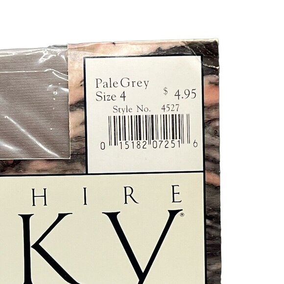 Berkshire Silky Sheer Lycra Leg Full Control Top Sandalfoot Size 4 Pale Grey - Picture 3 of 6